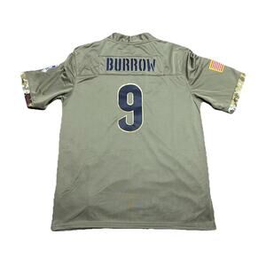 Cincinnati Bengals | Men’s Large #9 Joe Burrow “Salute to Service” Jersey
